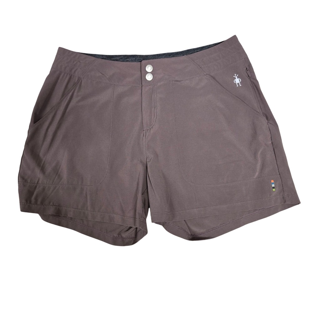 Smartwool Merino Wool Blend Hiking Shorts Mauve Pink Brown Women's Size M
